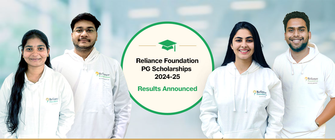 Reliance Foundation  PG Scholarship result announced
